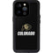 University of Colorado CU Logo on Black iPhone 15 Pro Waterproof Case